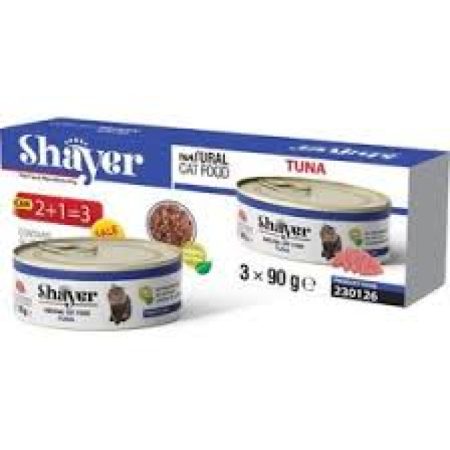 نچرال شایر فیله ماهی تن گربه پک سه عددی